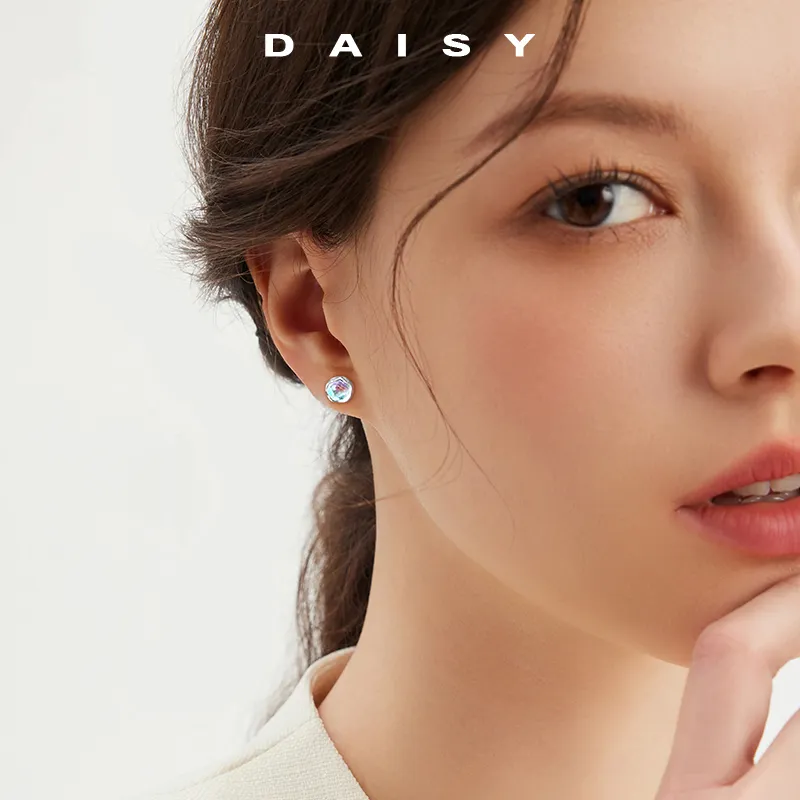 Daisy Dream Full Sterling Silver Stud Earrings Women's-3