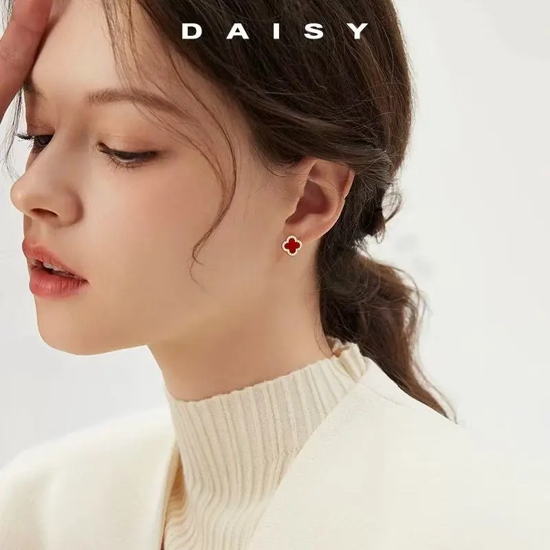 Daisy Dream 999 Fine Silver Stud Earrings Women's-1