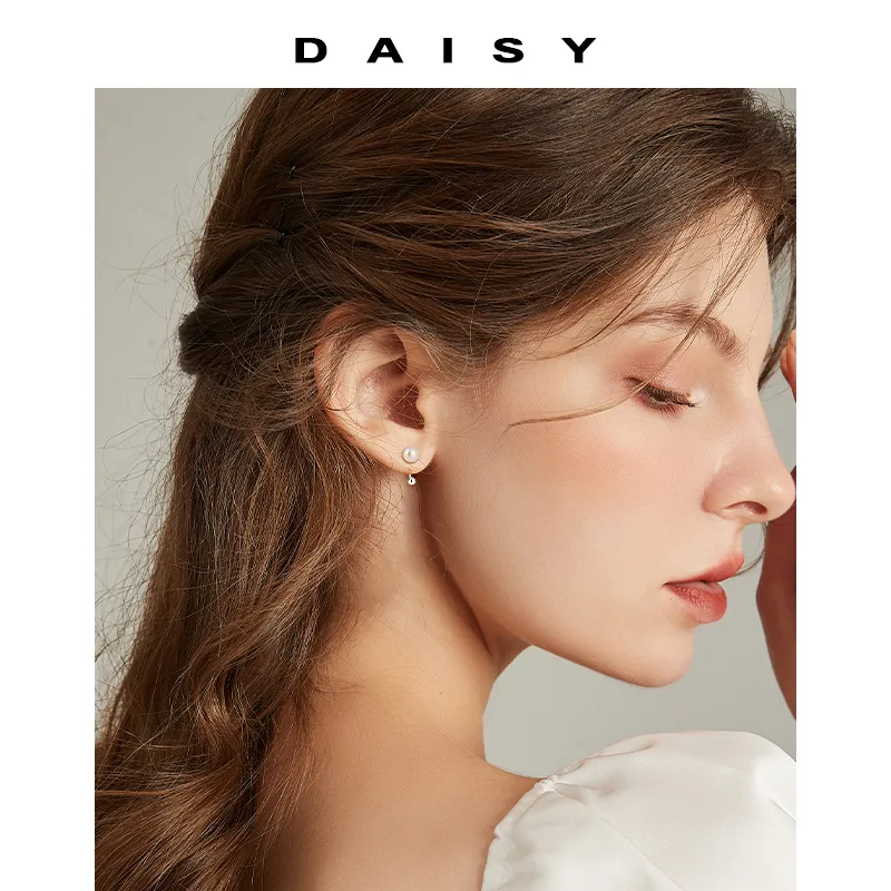 Daisy Dream 999 Fine Silver Stud Earrings Women's-3
