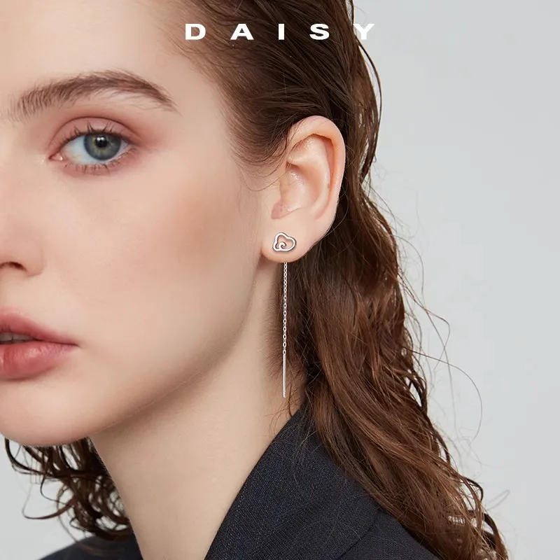 Daisy Dream 999 Fine Silver Earrings Women's-1