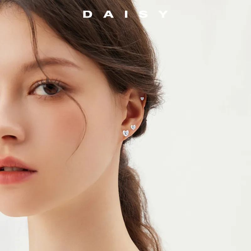 Daisy Dream 999 Fine Silver Stud Earrings Women's-1