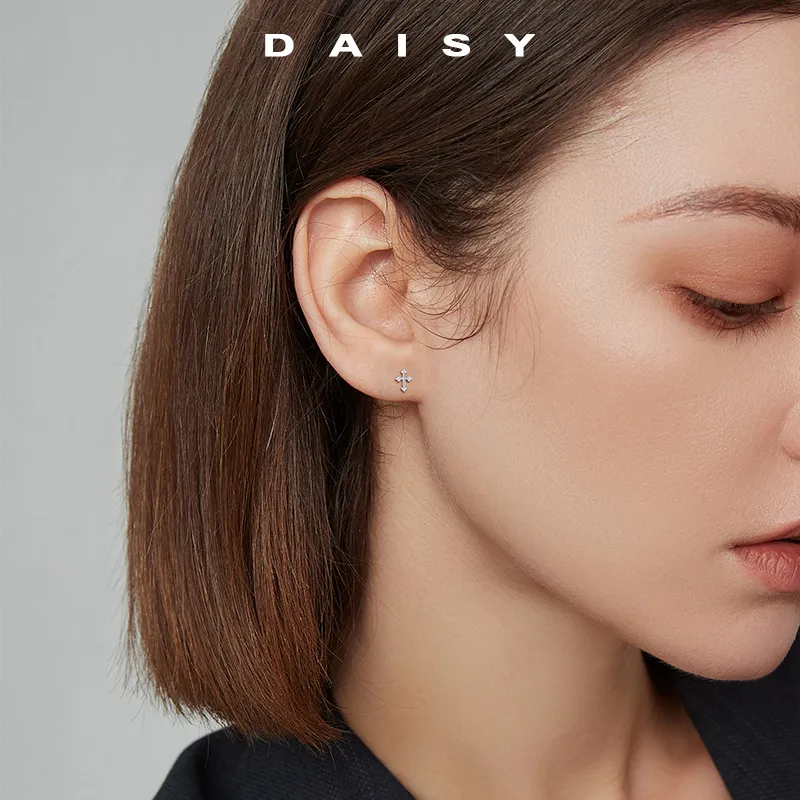 Daisy Dream 999 Fine Silver Stud Earrings Unisex-3