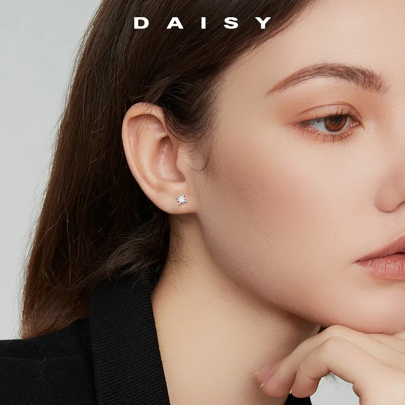 Daisy Dream S999 Fine Silver Stud Earrings Women's-1