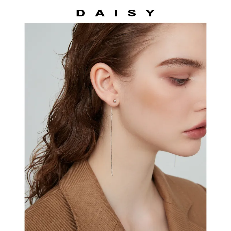 Daisy Dream 999 Fine Silver Earrings Women's-3