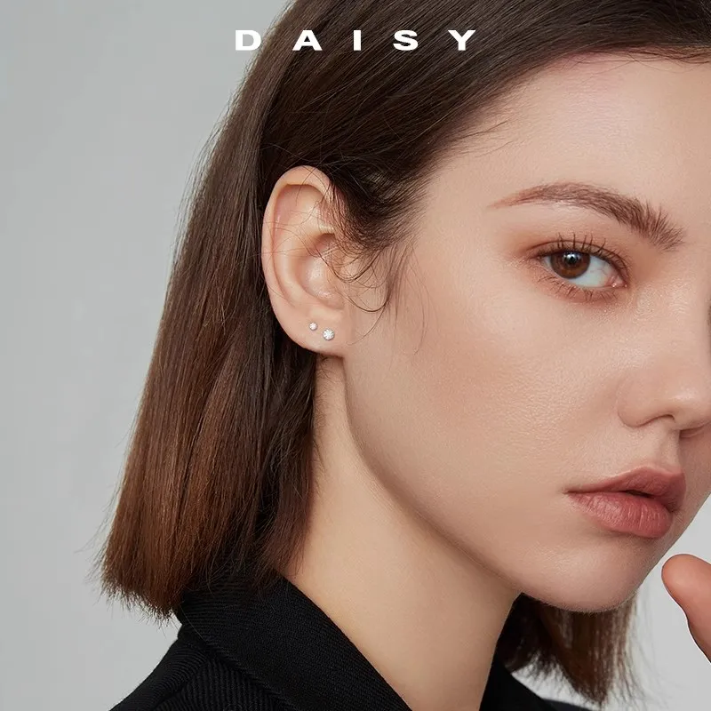 Daisy Dream Full Sterling Silver Stud Earrings Women's-1