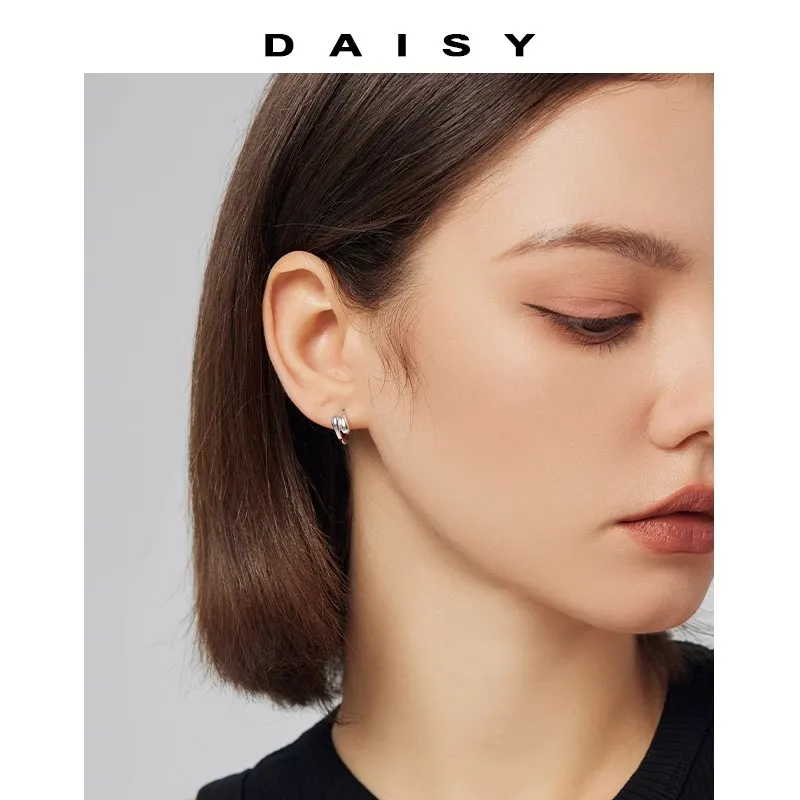 Daisy Dream Full Sterling Silver Earrings Unisex-1