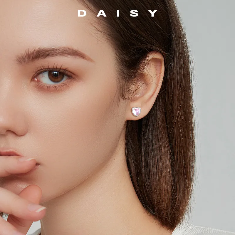 Daisy Dream 999 Fine Silver Stud Earrings Women's-3