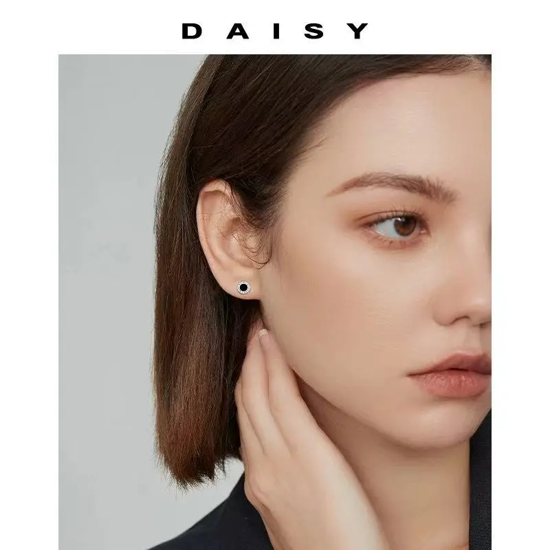 Daisy Dream Full Sterling Silver Stud Earrings Unisex-1