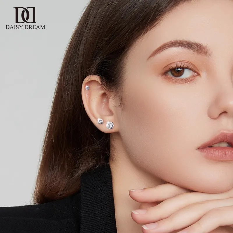 Daisy Dream Titanium Steel Stud Earrings Unisex-1