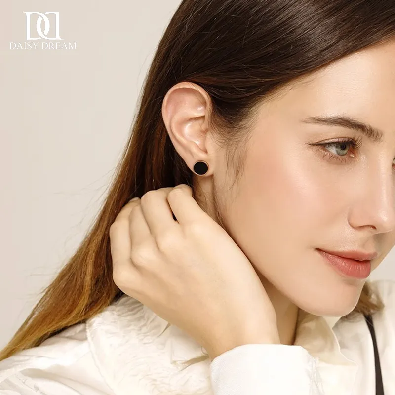 Daisy Dream Titanium Steel Stud Earrings Unisex-3