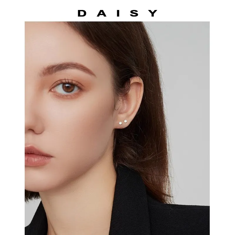 Daisy Dream Full Sterling Silver Stud Earrings Women's-1