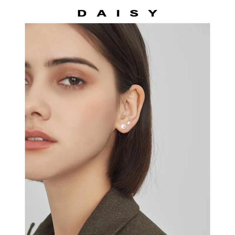 Daisy Dream 999 Fine Silver Stud Earrings Women's-3