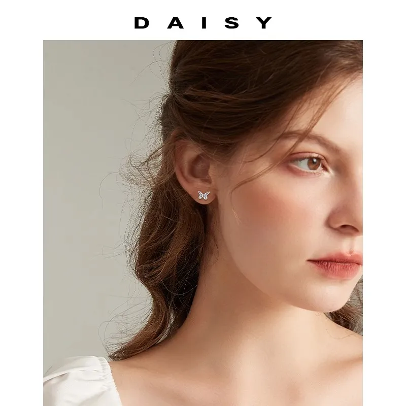 Daisy Dream Full Sterling Silver Stud Earrings Women's-1