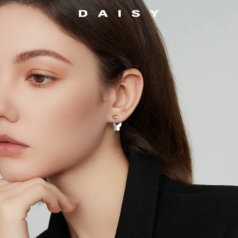 Daisy Dream Full Sterling Silver Stud Earrings Women's-1
