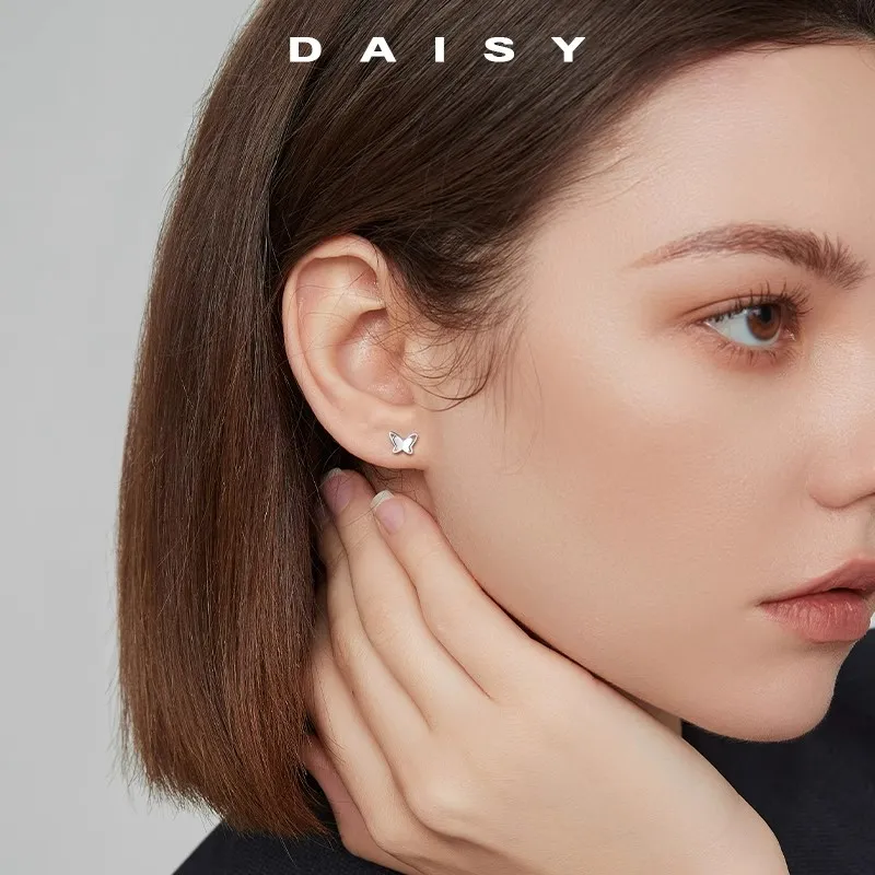 Daisy Dream Full Sterling Silver Stud Earrings Women's-1