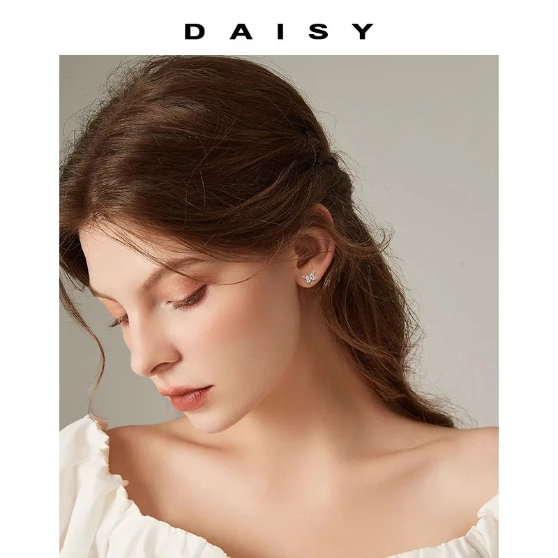 Daisy Dream Full Sterling Silver Stud Earrings Women's-3