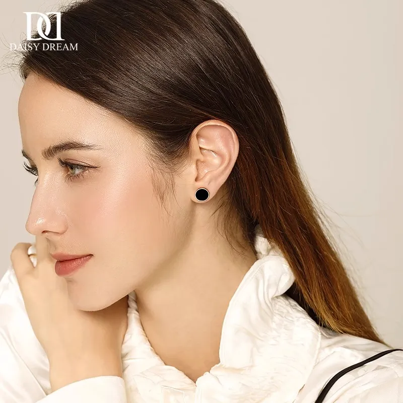 Daisy Dream Titanium Steel Stud Earrings Unisex-1