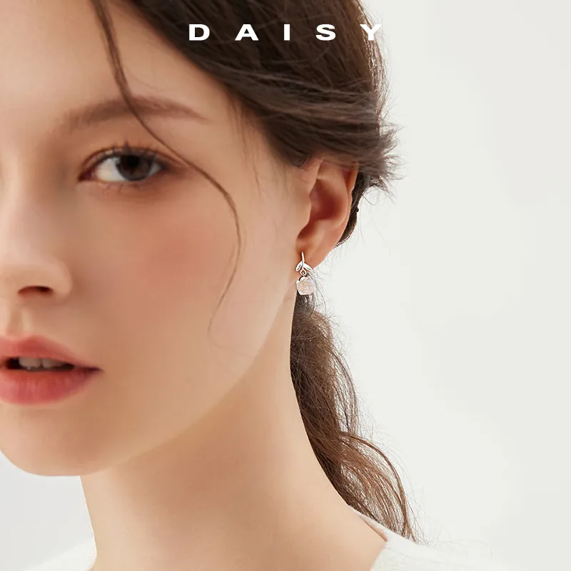 Daisy Dream 999 Fine Silver Stud Earrings Women's-1