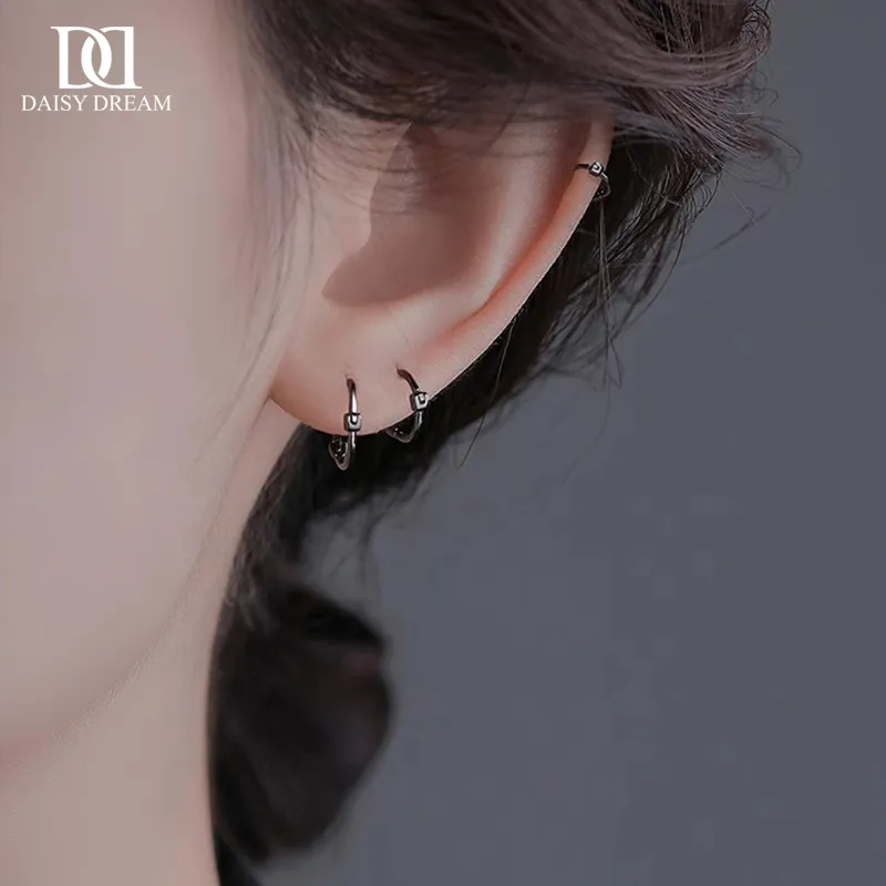 Daisy Dream Full Sterling Silver Earrings Unisex-2