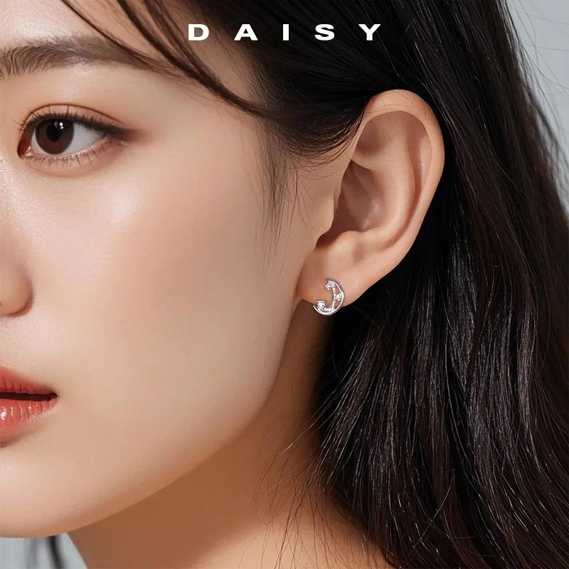 Daisy Dream 999 Fine Silver Stud Earrings Women's-3