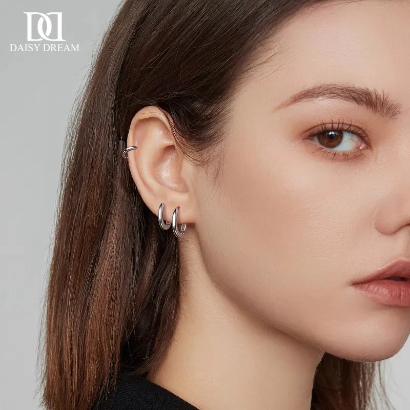 Daisy Dream Titanium Steel Earrings Unisex-3