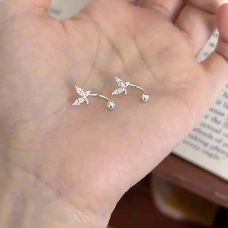 Daisy Dream Full Sterling Silver Stud Earrings Women's-4