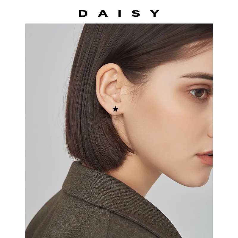 Daisy Dream 999 Fine Silver Stud Earrings Unisex-2