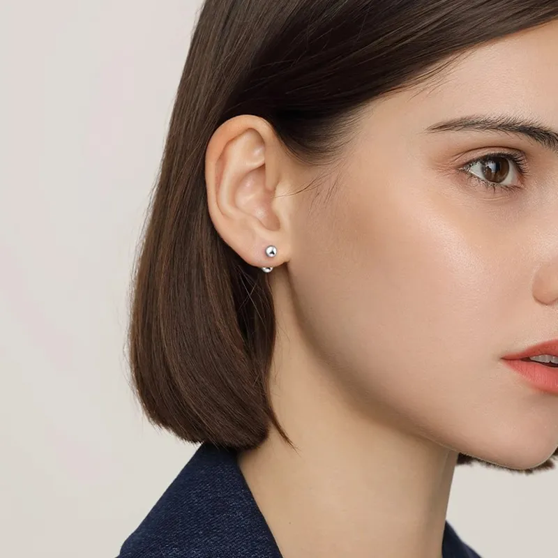 Daisy Dream 999 Fine Silver Stud Earrings Unisex-3