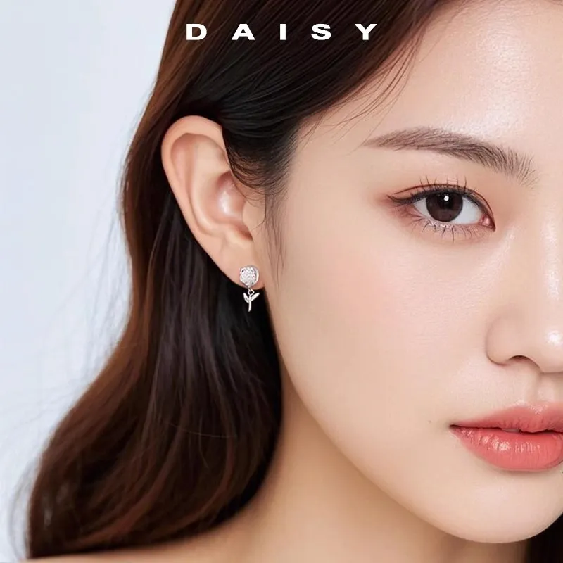 Daisy Dream 999 Fine Silver Earrings Women's-3