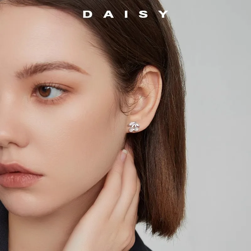 Daisy Dream Full Sterling Silver Stud Earrings Women's-3