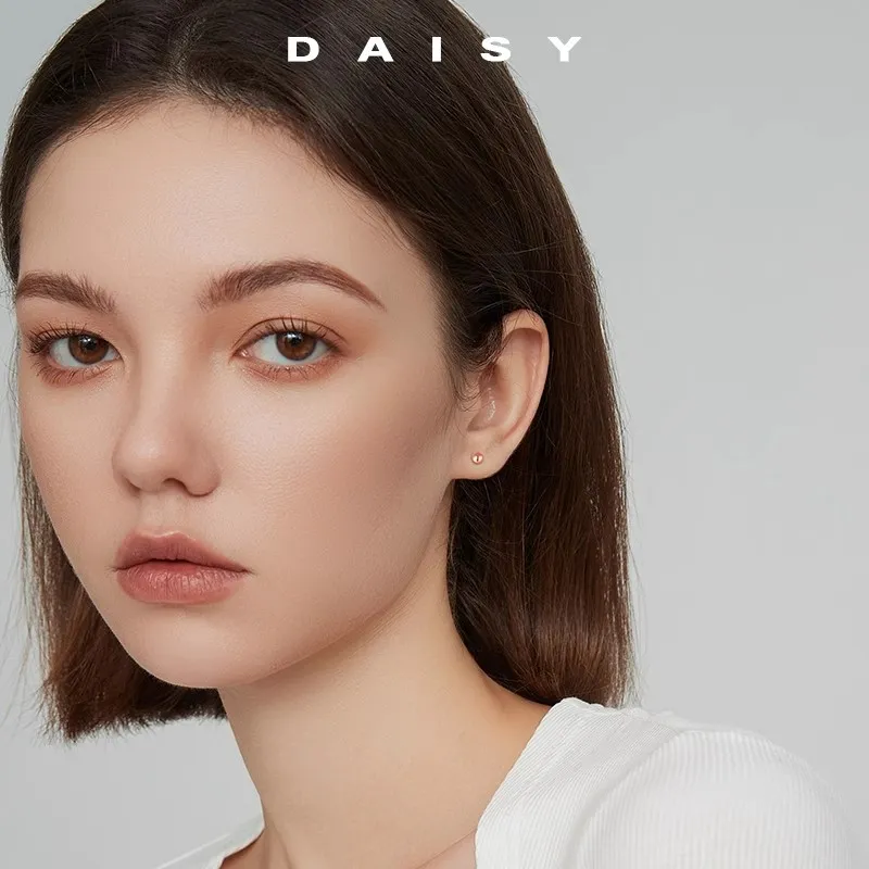Daisy Dream 999 Fine Silver Stud Earrings Women's-3
