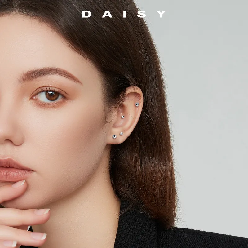 Daisy Dream Titanium Steel Clip On Earrings Unisex-3