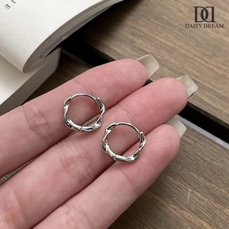 Daisy Dream 999 Fine Silver Earrings Unisex-3