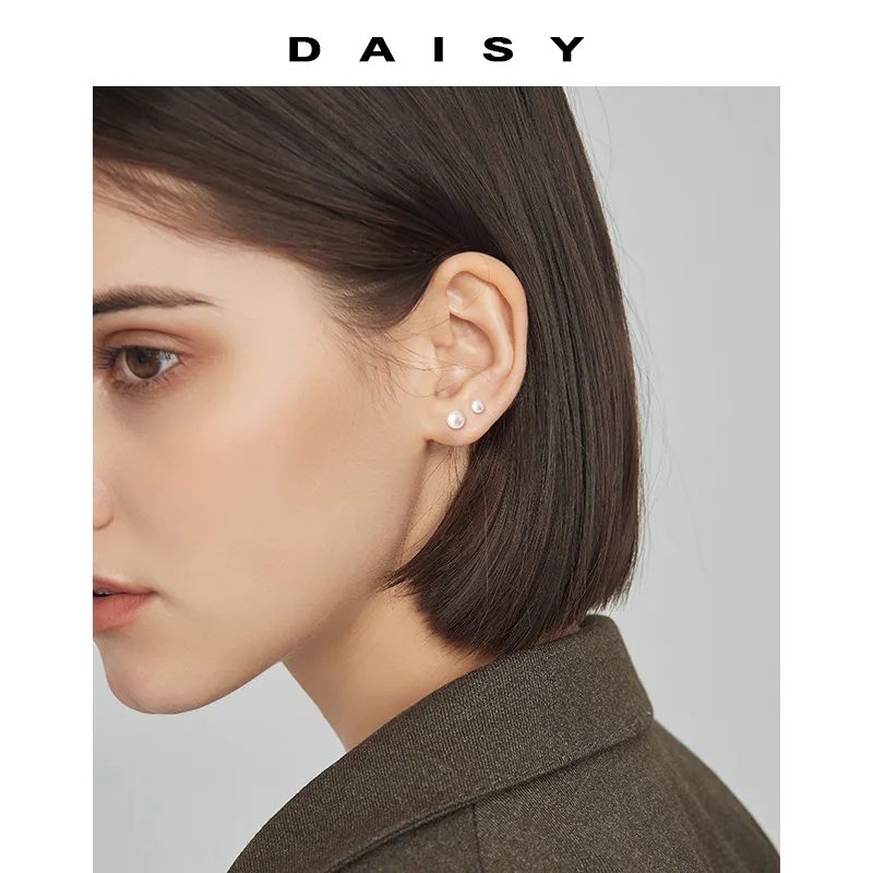 Daisy Dream 999 Fine Silver Stud Earrings Women's-1
