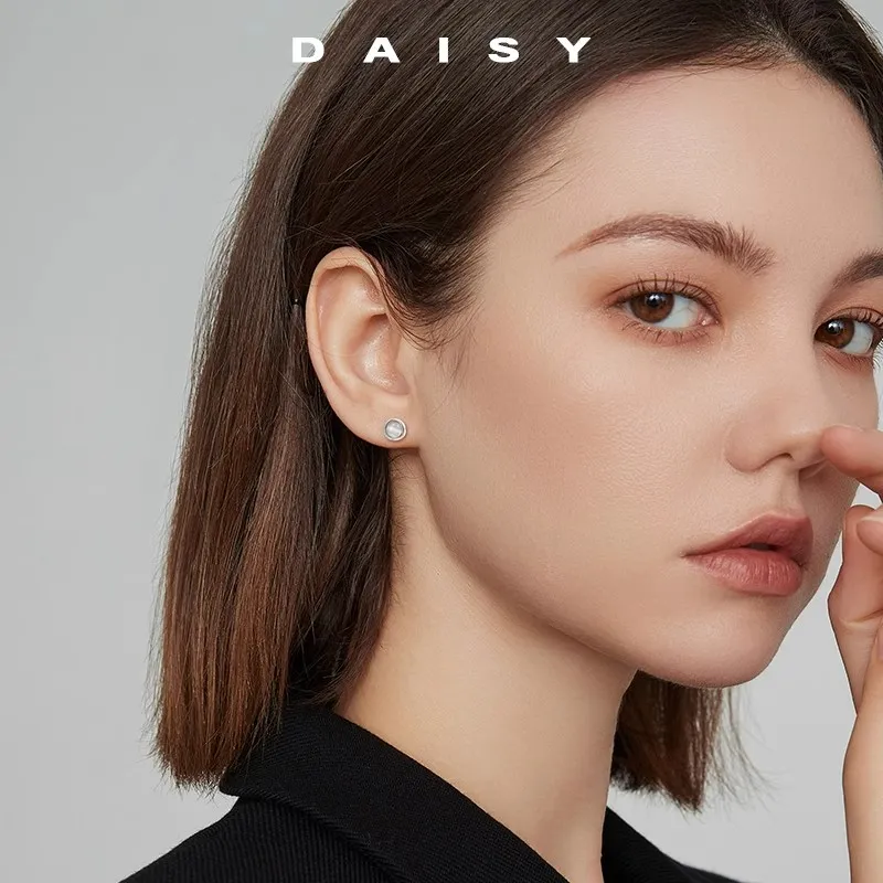 Daisy Dream Full Sterling Silver Stud Earrings Women's-1
