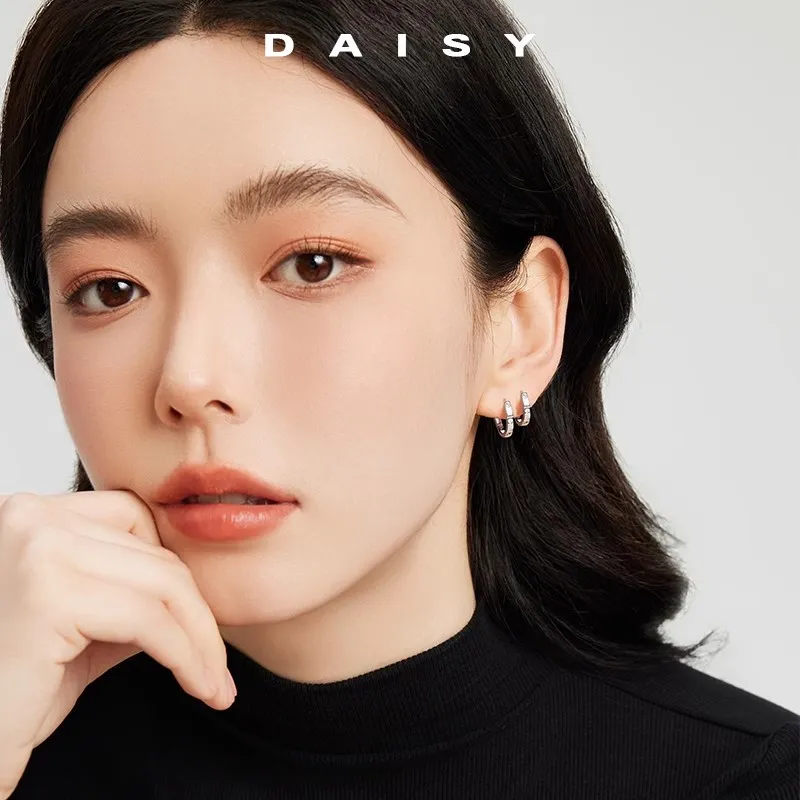 Daisy Dream 999 Fine Silver Earrings Women's-3