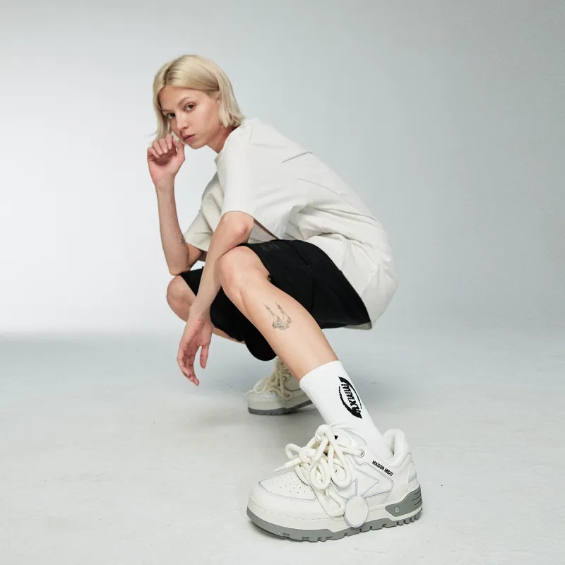 MAISON MISFIT 15 1950 Low Top Comfortable Versatile Breathable Skateboard Shoes Unisex White-5
