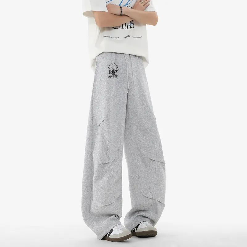 Qnxeey Knitted Sweatpants Unisex-10