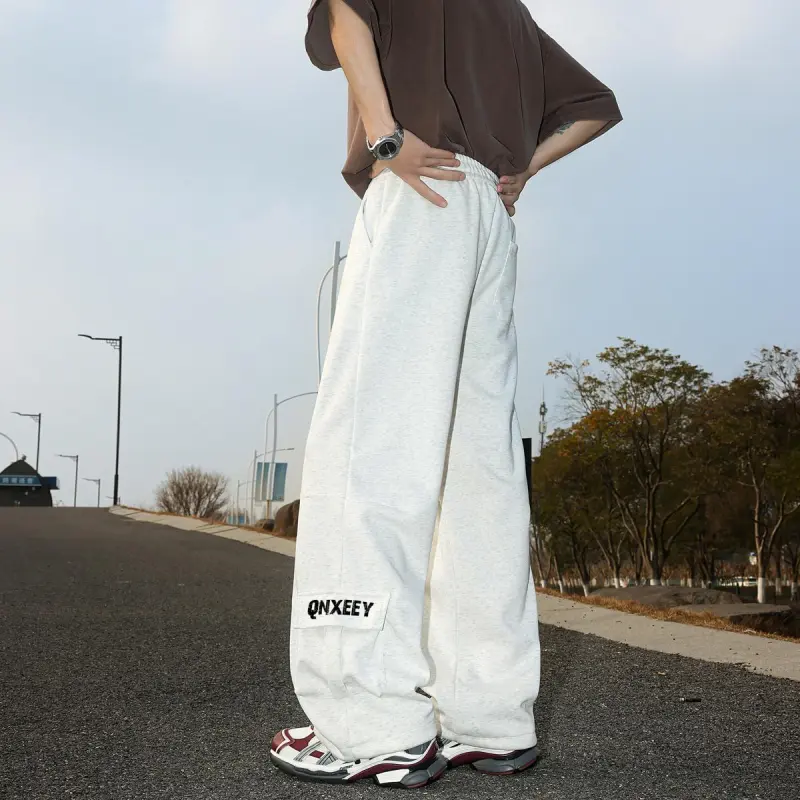 Qnxeey Casual Pants Unisex-5