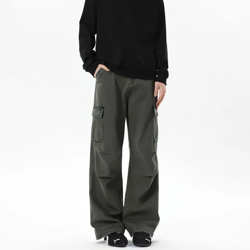 Qnxeey Cargo Pants Unisex-16