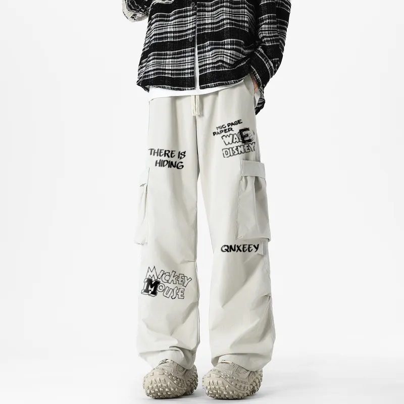 Qnxeey Cargo Pants Unisex-3