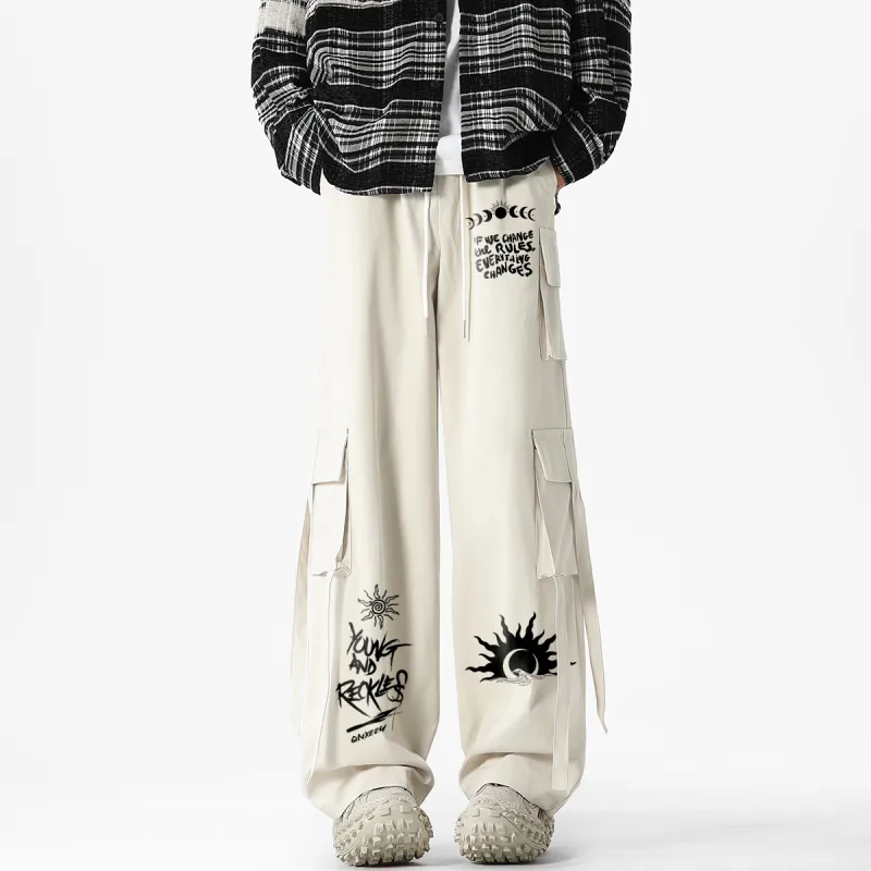Qnxeey Casual Pants Unisex-23