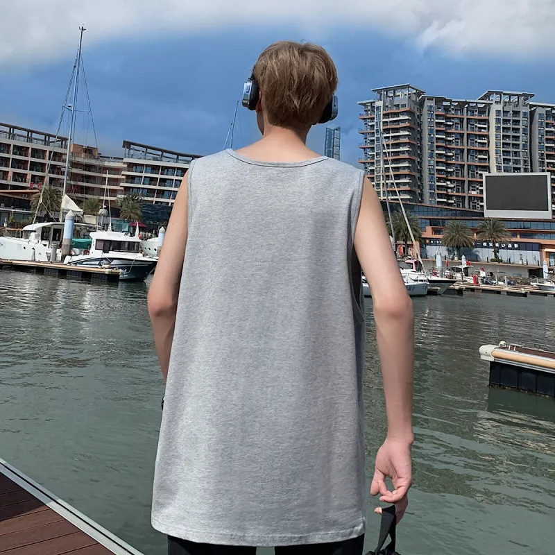 Qnxeey Tank Tops Unisex-16