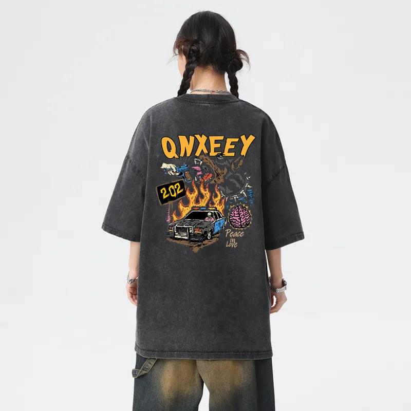 Qnxeey T Shirts Unisex-2