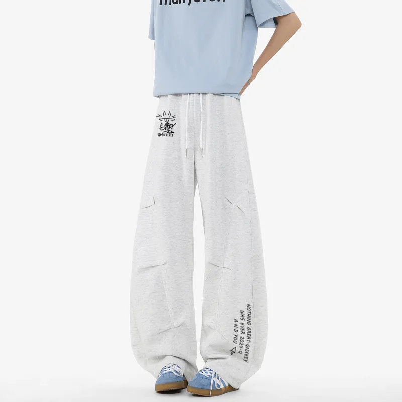 Qnxeey Knitted Sweatpants Unisex-4