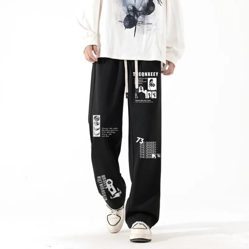 Qnxeey Casual Pants Unisex-3