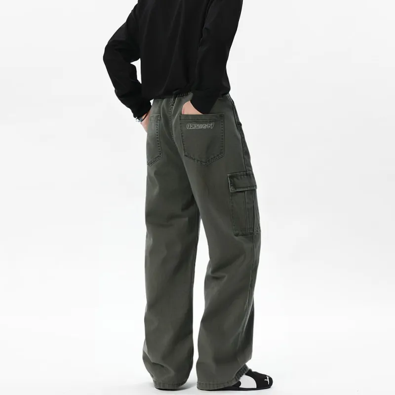 Qnxeey Cargo Pants Unisex-18