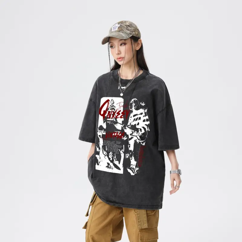 Qnxeey T Shirts Unisex-2