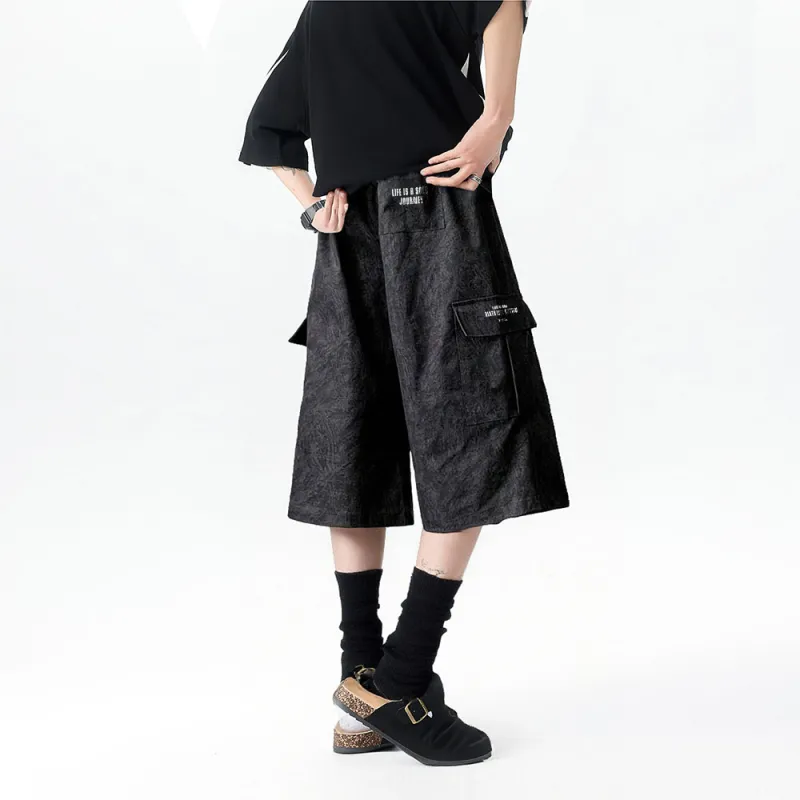 Qnxeey Cargo Shorts Unisex-1