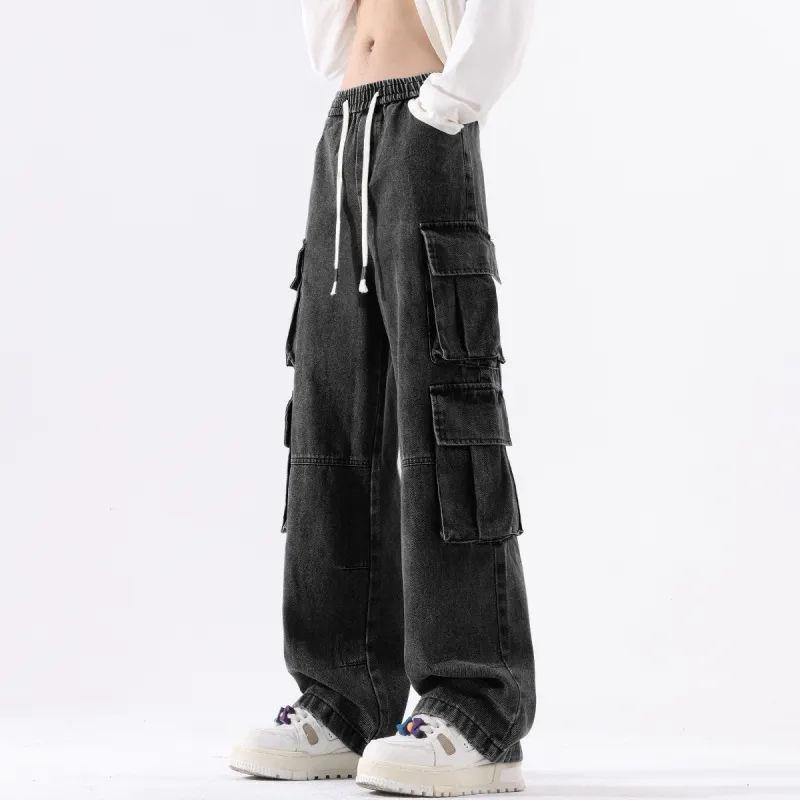 Qnxeey Jeans Unisex-5
